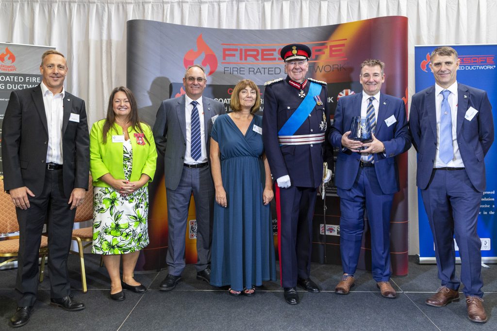 Queen's Award,Firesafe Directors,Mark Harrison,Helen Broughton MBE,Deputy Lord Lieutenant of Lancashire,Charles Coxen,Carolyn Branagan,Lord Shuttleworth KG KCVO,Lord-Lieutenant of Lancashire,Richard Coxen,Robert Coxen