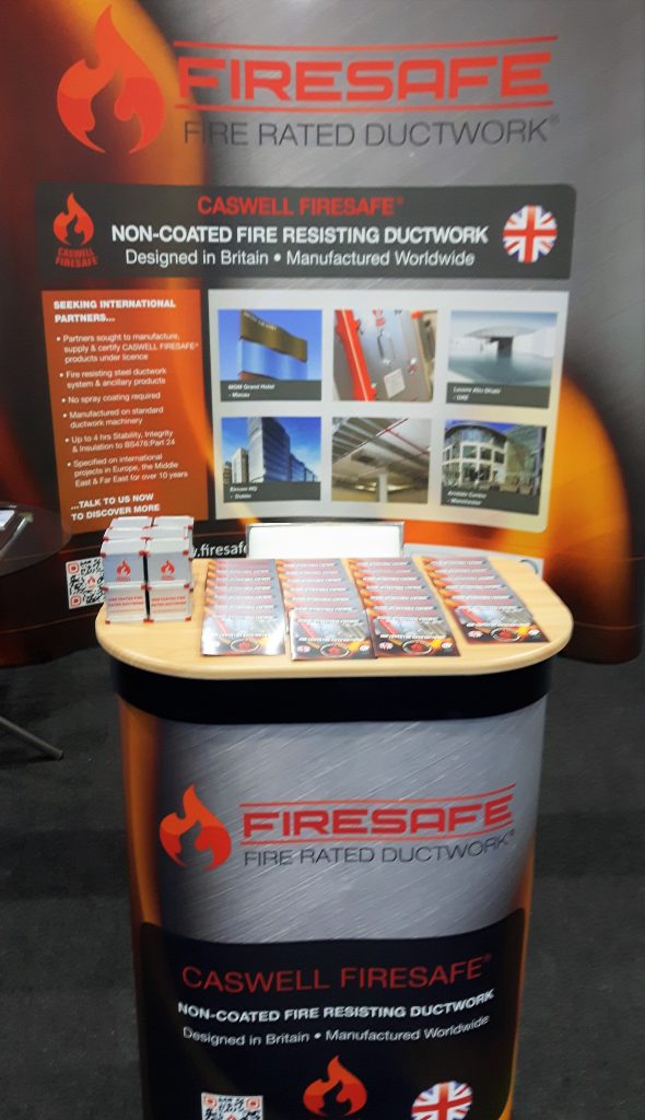 CASWELL FIRESAFE stand at ACREX show