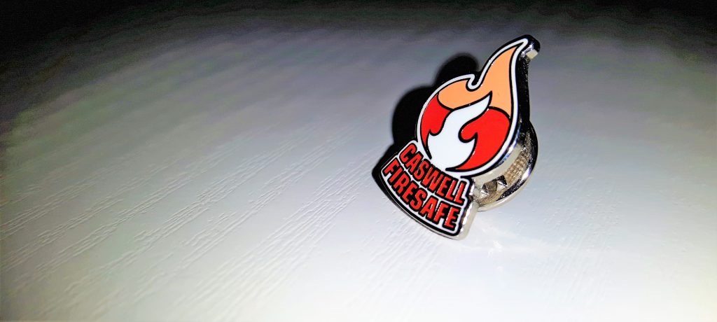 CASWELL FIRESAFE® pin badge