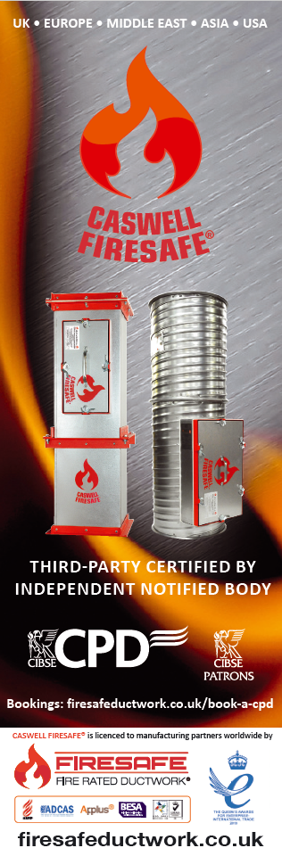 CASWELL FIRESAFE CIBSE advert