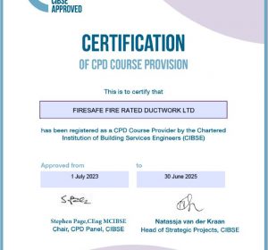 CIBSE CPD PROVDER CERTIFICATE