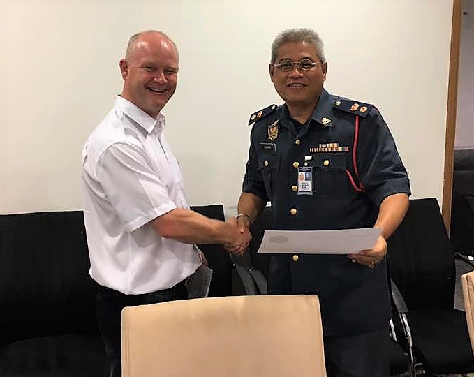 Presentation of Certificate to Bomba personnel in KL Malaysia