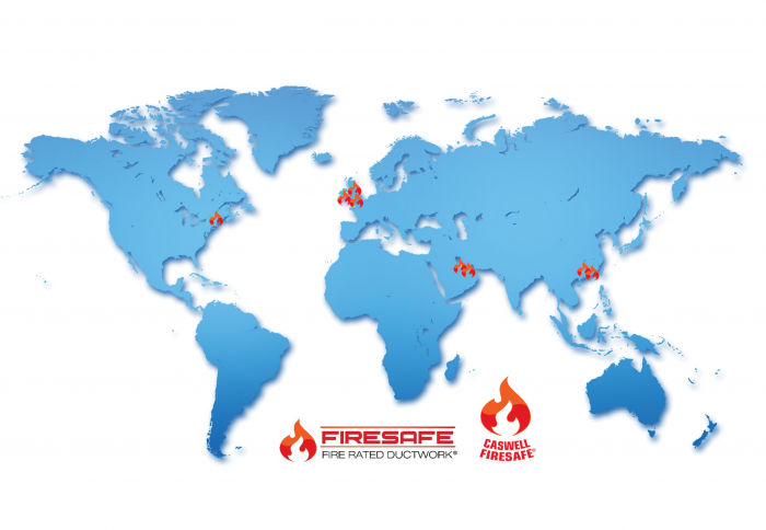 Firesafe Partners World Locations Map