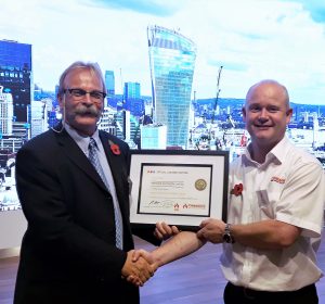 Partner at Firetrace Ductwork Limited receives Licensed Partner certificate