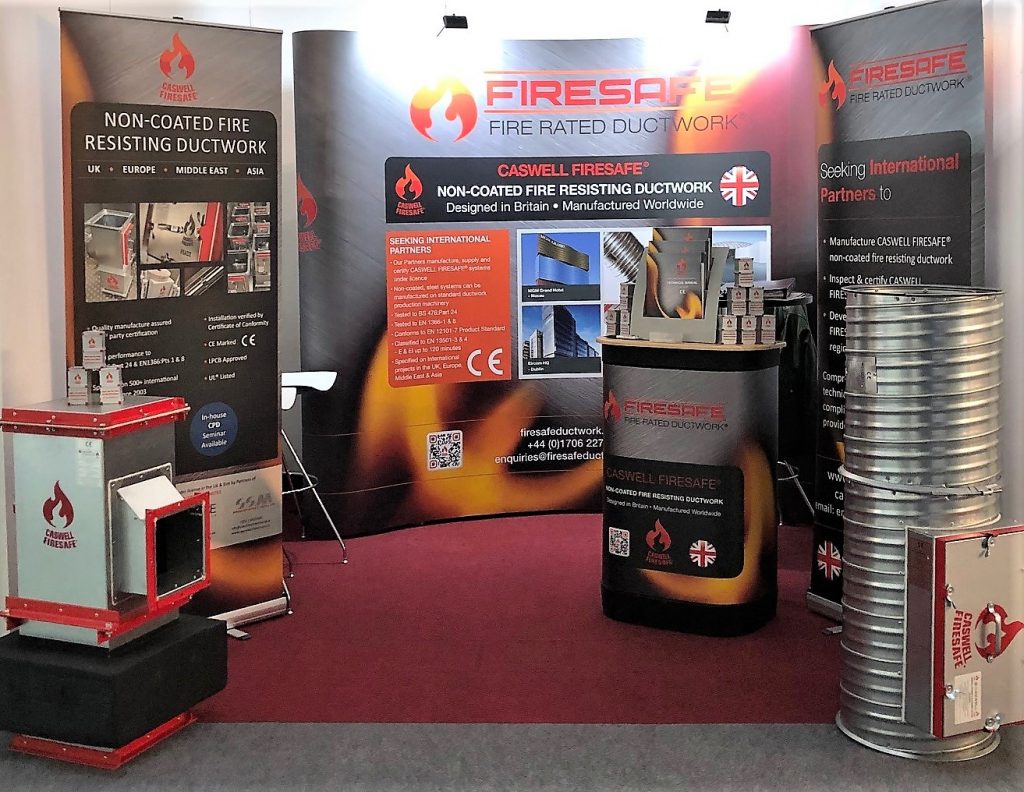 Caswell Firesafe 2019 stand at ISH