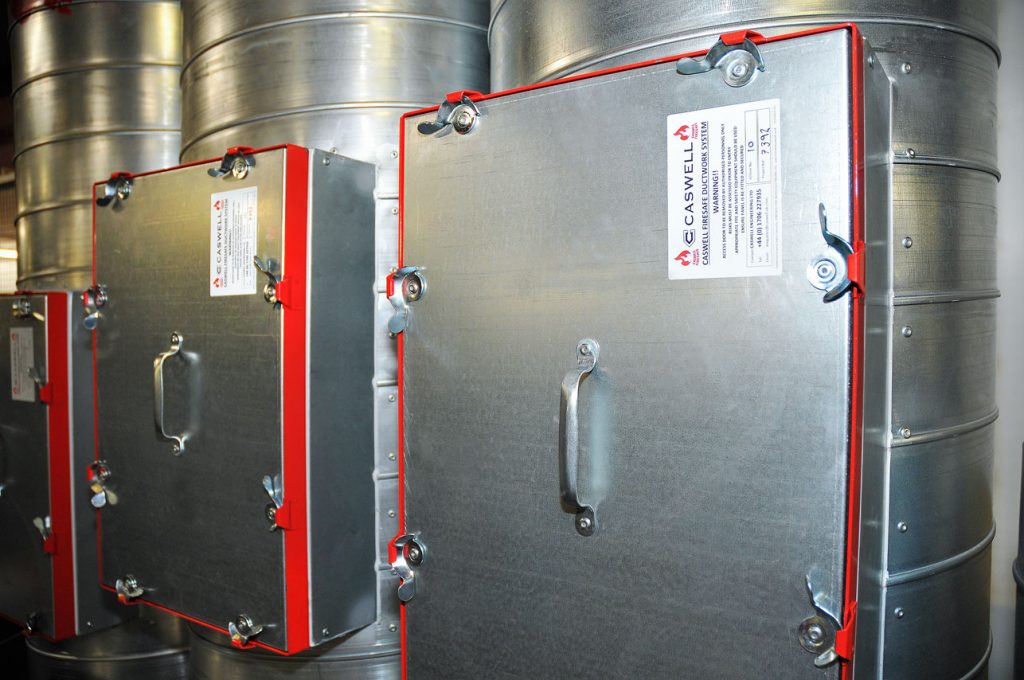 CASWELL FIRESAFE® Access Doors on Spiral ducting