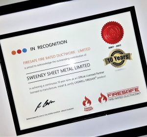 Firesafe,10 year certificate,SSM