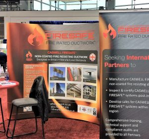 A picture of the CASWELL FIRESAFE® exhibition stand at AHR Expo Chicago 2018