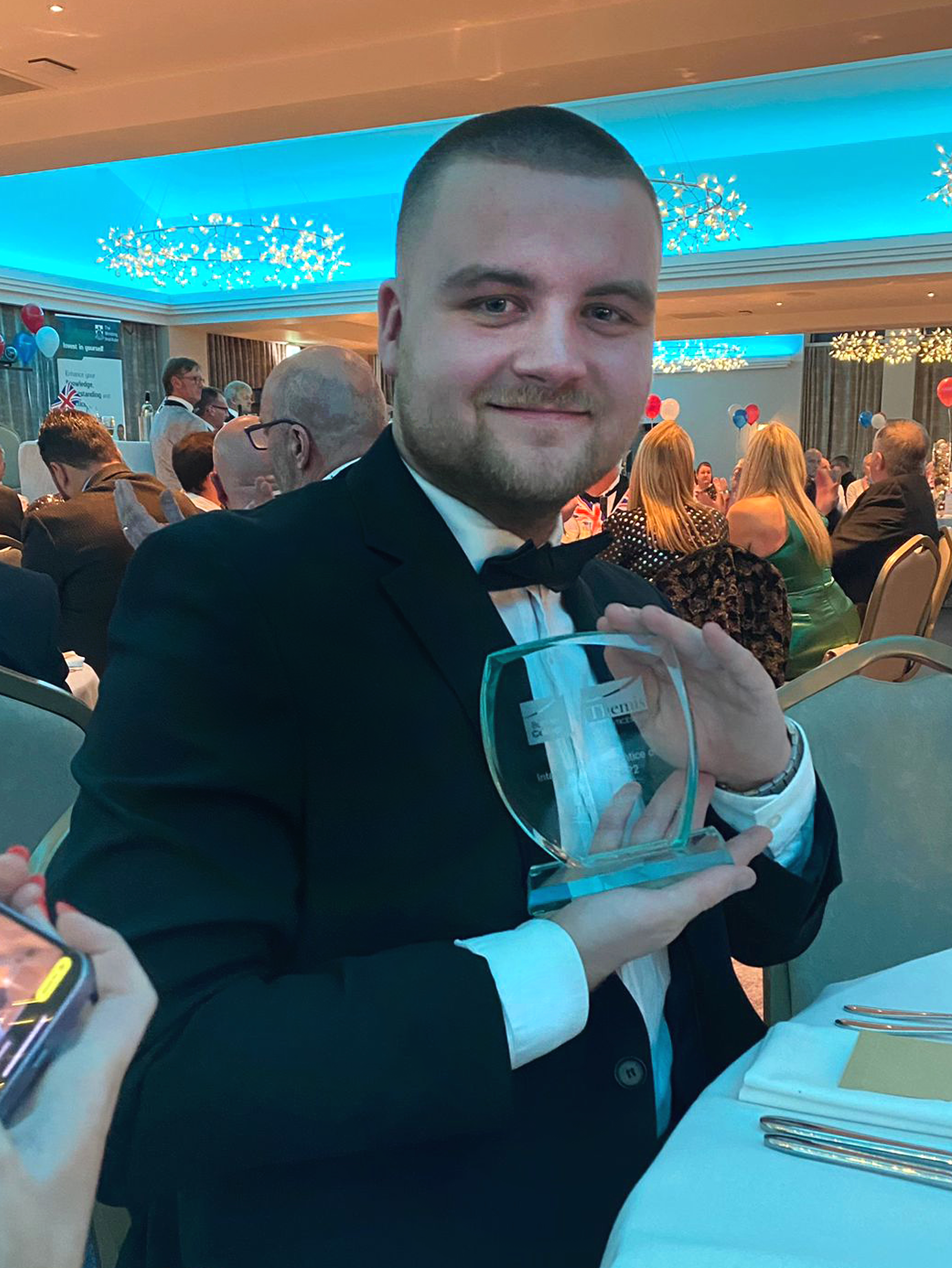 Theo Balshaw wins Apprentice of the Year Award