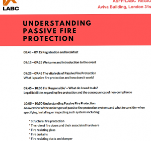 fire rated,Firesafe present at ASFP LABC event